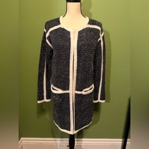 Picadilly Fashion Black and Cream Cardigan